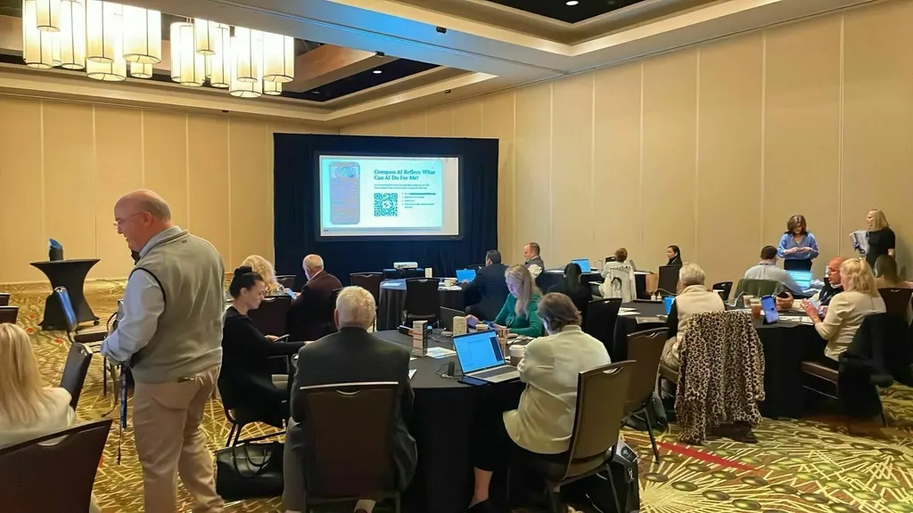 Room filling up at the TLTA Emerging Tech in Title workshop