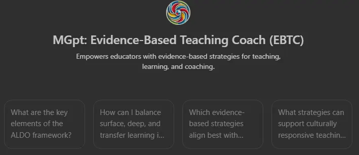 Introducing The Evidence-Based Teaching Coach​ MGpt EduSky AI edtech education