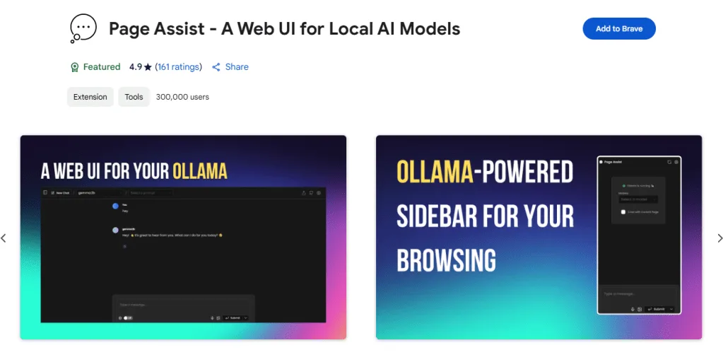 Exploring Ollama with Page Assist