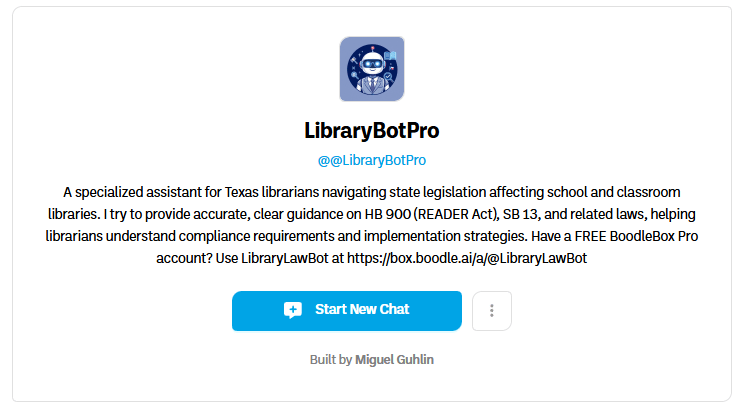 Texas Library Law Bot
