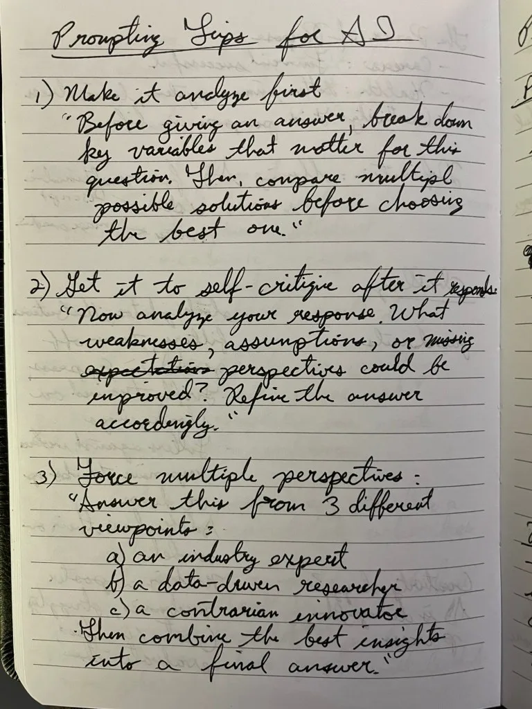 MyNotes: Prompting Tips for GenAI