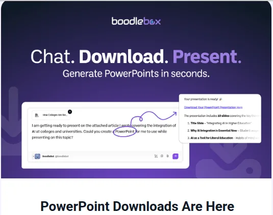 From Conversations to Presentations: The New BoodleBox Workflow