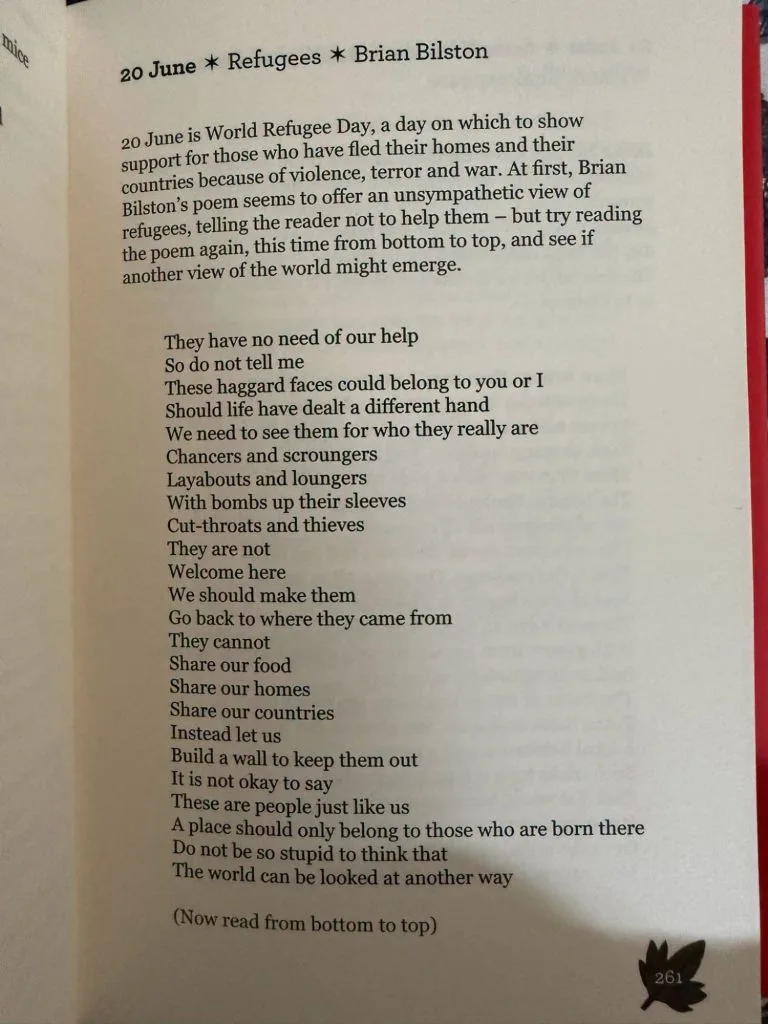 A Reverse Poem Worth Reflecting On