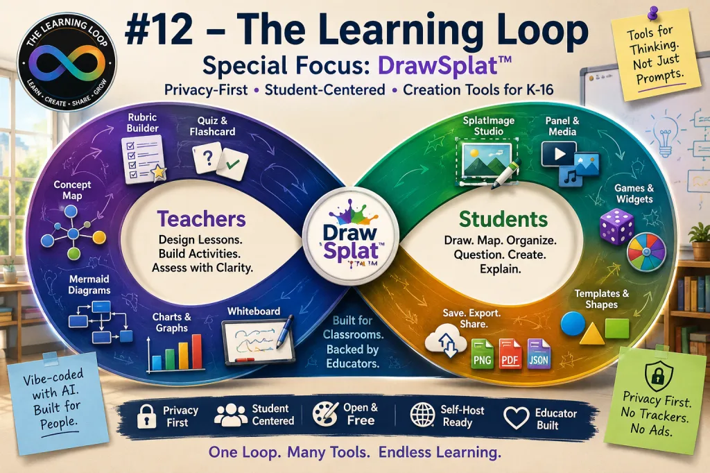 12 – The Learning Loop: DrawSplat™ and the Return of Student-Centered Creation EdTech Privacy Whiteboards FREE NoAI