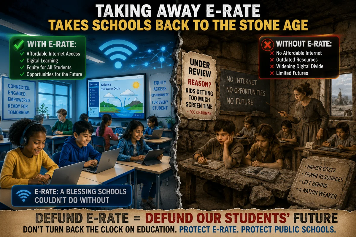 Eliminating E-rate: Slide Back to the Stone Age