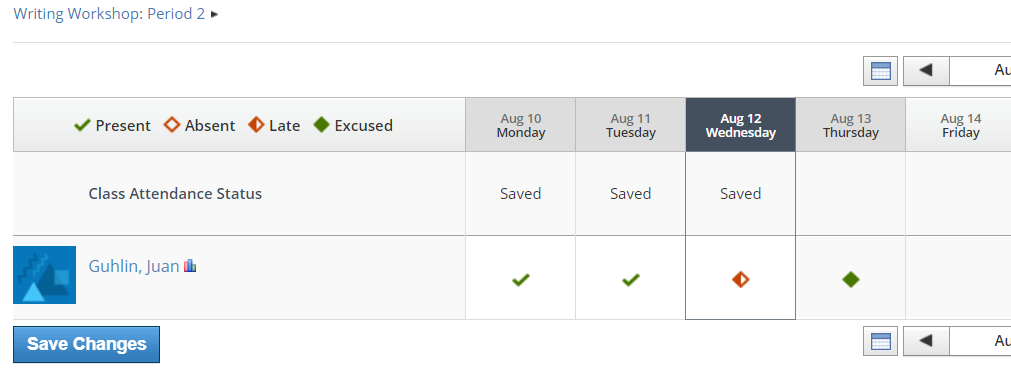 tracking attendance