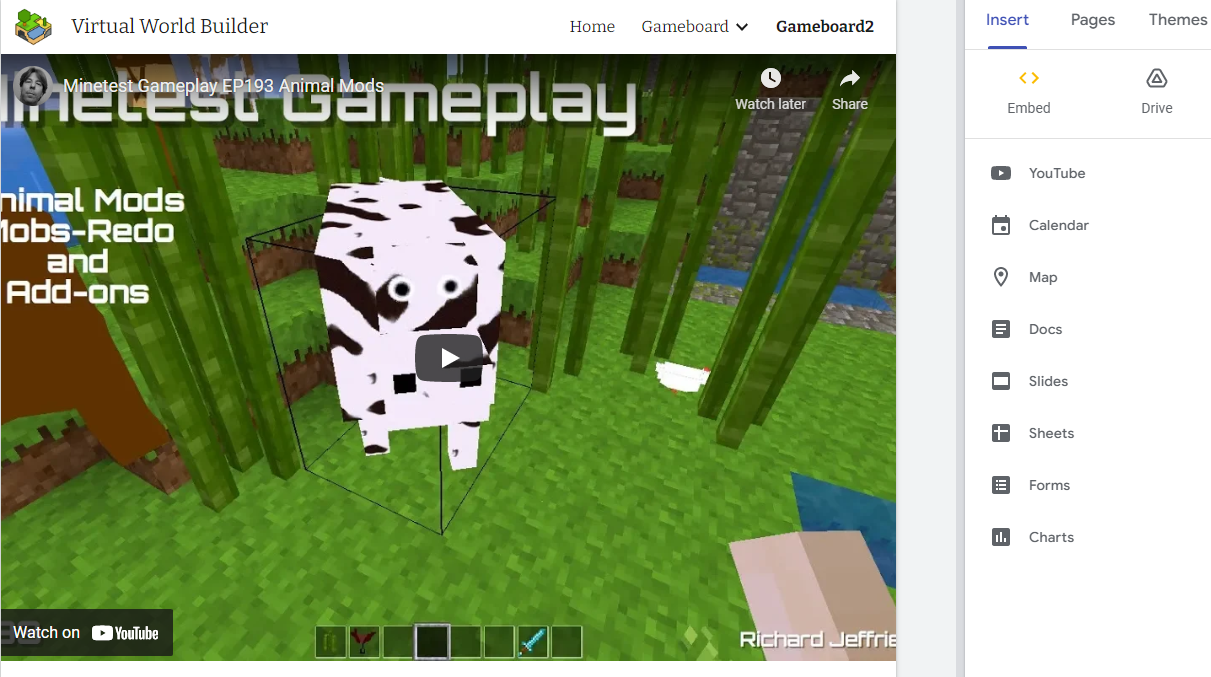 Embedded Youtube Video