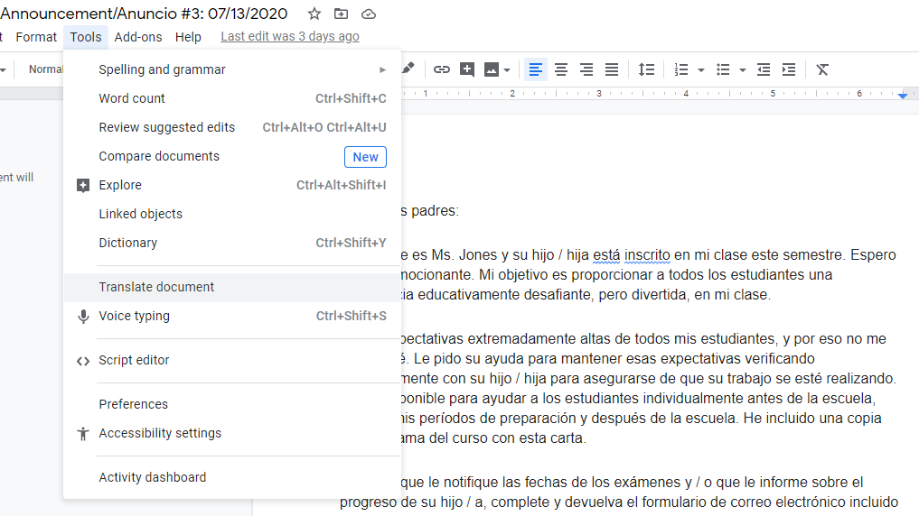 translate