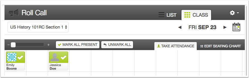 tracking attendance