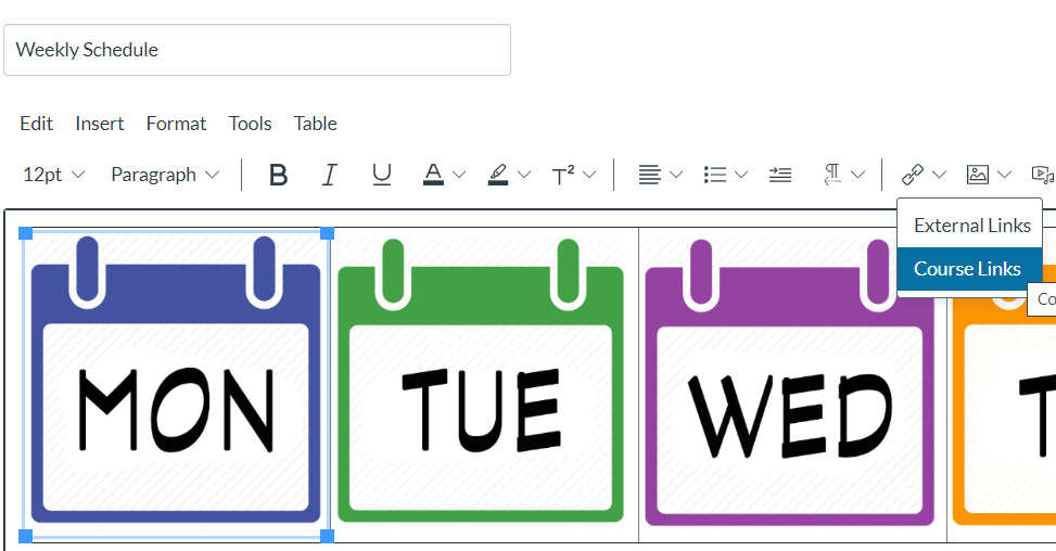 button menus